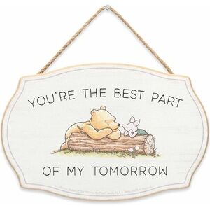 Disney Winnie the Pooh 'You're The Best Part of My Tomorrow' Wall Plaque - Cream